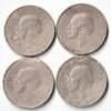 4 Coin Set of 1 Rupee 1889 To 1964 Nickel Coin Of Republic India Commemorative Coin