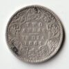 2 Anna 1884 Victoria Empress Silver Coin of British India Coinage