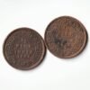 Rare Combo Set of 1/2 Pice 1862 and 1898 Copper Coin of Victoria Empress Standard Circulation Coin of British India