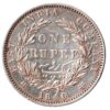 Rare One Rupee 1840 Madras Mint Coin of Victoria Queen Devided Legend British India Coinage