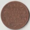 One Quarter Anna 1892 Copper Coin of Victoria Empress British India Coinage