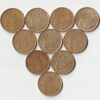 10 Coins Set of Five Rupees 2020 Rain Drop Coins of Nickel Brass Republic India Coinage