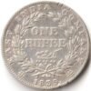 One Rupee 1835 Silver Coin with F Mark on Neck of King William IV British India Coinage