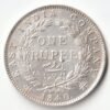 Rare One Rupee 1840 Silver Coin Of Continous Legend Victoria Queen British India Coinage