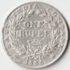 Extremely Rare One Rupee 1835 Silver Coin of King William IV with Plain Neck East India Company Coins