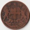 Rare One Quarter Anna 1838 Copper Coin of William IV British India Collectible Coins