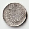 2 Anna 1841 Silver Coin of Victoria Queen British India Coinage East India Company