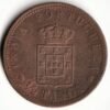 1/2 Tanga 1901 Copper Coin of Calcutta Mint CARLOS 1 REI DE MCM1 Portugal Portuguese India