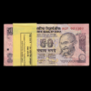 Rare 50 Rupee Note Signed By D. Subbarao 9 Star Note Bundle Serial Wise Complete 100 Notes