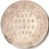 Half Rupee 1888 Silver Coin of Victoria Empress British India Coinage