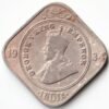 Extremely Rare 2 Anna of 1934 Copper Nickel Coin of George V British India Coinage