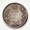 Extremely Rare Half Rupee 1907 King Edward VII Silver Coin of British India Coinage