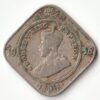Rare Two Anna 1936 Copper-Nickel Coin of George V British India Coinage