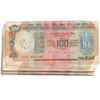 50 Notes Set of Old 100 Rupee Unserialed Used Bank Notes Signatured By Governor C Rangarajan