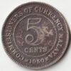 Malaya Five Cents 1950 Copper-Nickel Coins of George VI Collectible Coins of Malaysia