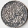 Two Anna 1841 Silver Coin of Divided Legend Victoria Queen East India Company Collectible Coins