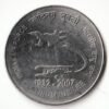 UNC Condition 2 Rupees 1932 to 2007 On Platinum Jubilee Of Indian Air Force Commemorative Stainless Steel Coin of  Republic India