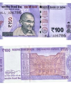 UNC Condition 100 Rupees Bank Note Ending With 786 Signatured by Governor Shaktikanta Das 326786