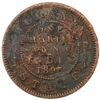Rare Bikanir State One Quarter Anna 1895 Coin of Victoria Empress Copper Coin #NH1245