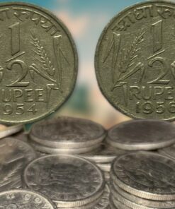 1/2 Rupees 1954 and 1956 50 Coins