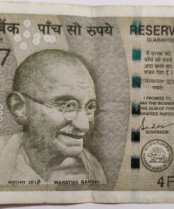 Rs.500/- Note, number ending with 777.