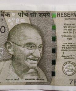 Rs.500/- note, serial number representing the WORLD LOCK DOWN YEAR 2020.