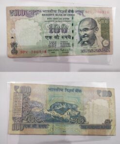 RS 100 RUPEES NOTE STARTING WITH 786 NO. IN SERIAL NO.