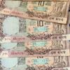 10 rupee peacock note rn Malhotra 7 used note