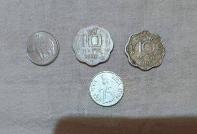 Old 10 and 25 Paisa coin for sale