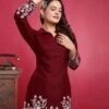 Fancy Kurta set available in black and maroon colour