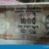 1000 Ruppe Note