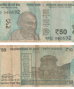 Rs 50/-Currency Note with Birth/Wedding Date - 04/06/92