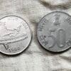 India 50 Paise Coin - Parliament- 1983