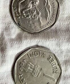 India 1 Rupee Commemorative Coin - Rainfed Farming - 1988