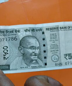 Very rare series 500 note with 786 ending holy note