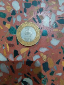 10 Rs coin - 75 years of RBI (Platinum jubilee rare coin 1935-2010)