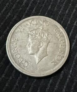 George VI King Emperor 1947 1 Rupee Old Coin