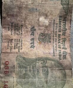 bimal jalan (1997)5 rupee note tractor along with farmer