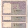 A-5 1 RS (3 NOTE ) 1951 H M PATEL S NO 810577-578-579 UNC