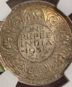 one rupees 1938 silver coin 11.66 gm 7808669948
