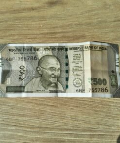 Rare 786 Serial Number Indian 500 Rupee Currency Note