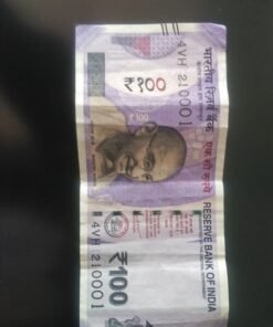 100 Rs Rare Fancy Number Note 210001 Condition 2025 Year Republic of India sku 03