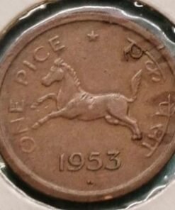one pice 1953 hydrabad mint Coin 7808669948