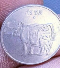 25 paise 1993 hydrabad mint steel Coin 7808669948