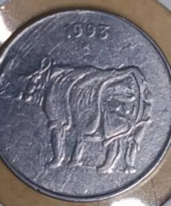 25 paise 1993 hydrabad mint steel Coin 7808669948