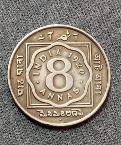 eight anna 1920 silver coin 7.77 GM WHATUP 7808669948