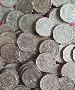 100 Pcs Coins Lot - 50 Naya Paise Nickel Coin ( 1960 - 1971 ) India