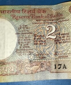 OLD 2 RUPEES INDIAN NOTE