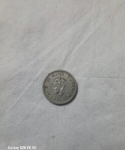 Rare 1947 British India One Rupee Coin - Last Issue of the British Raj - King George VI Tiger Variety
