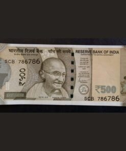 786 series 500 rupees note